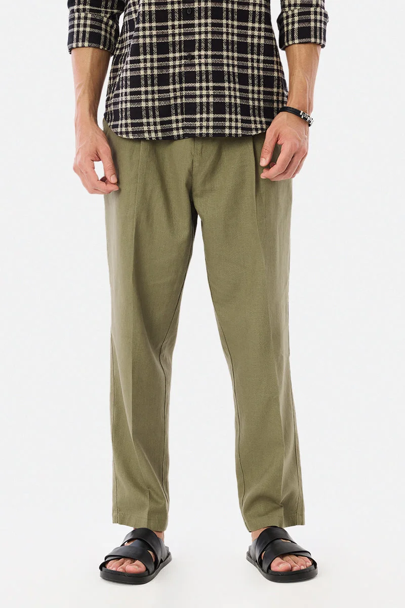 SNITCH Linen Blend Baggy Trousers